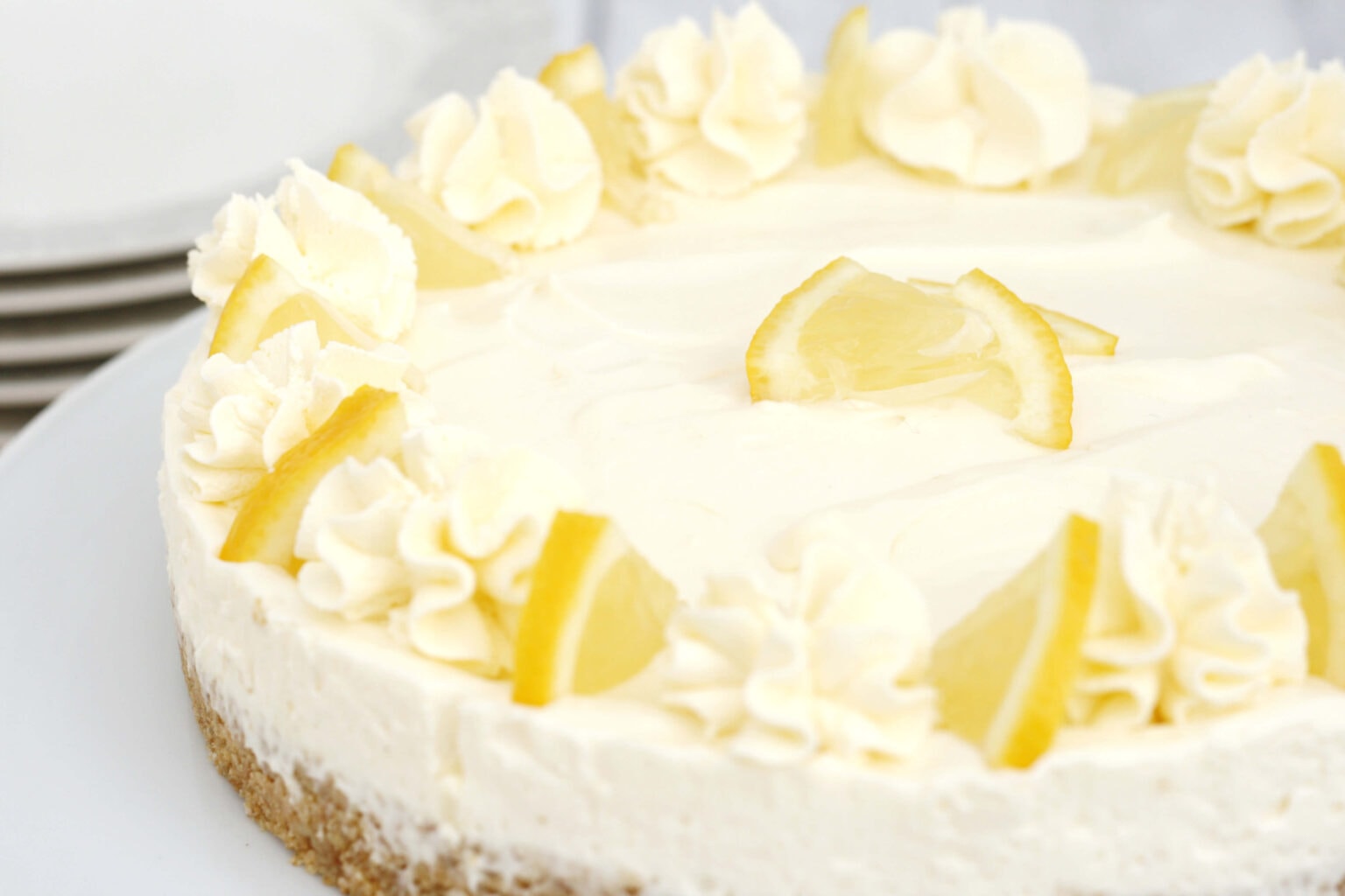 This easy chilled no bake Mary Berry lemon cheesecake is a great 