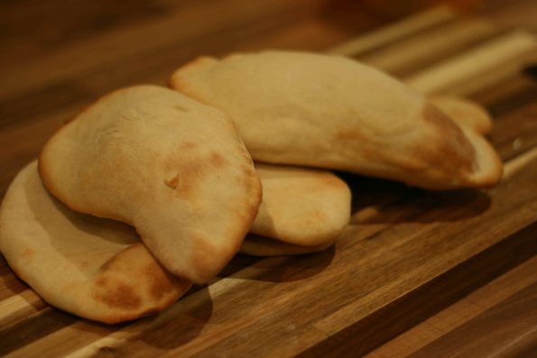 homemade pitta bread