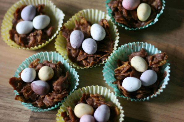 easter chocolate nests