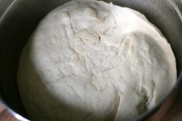 bread dough after its proved