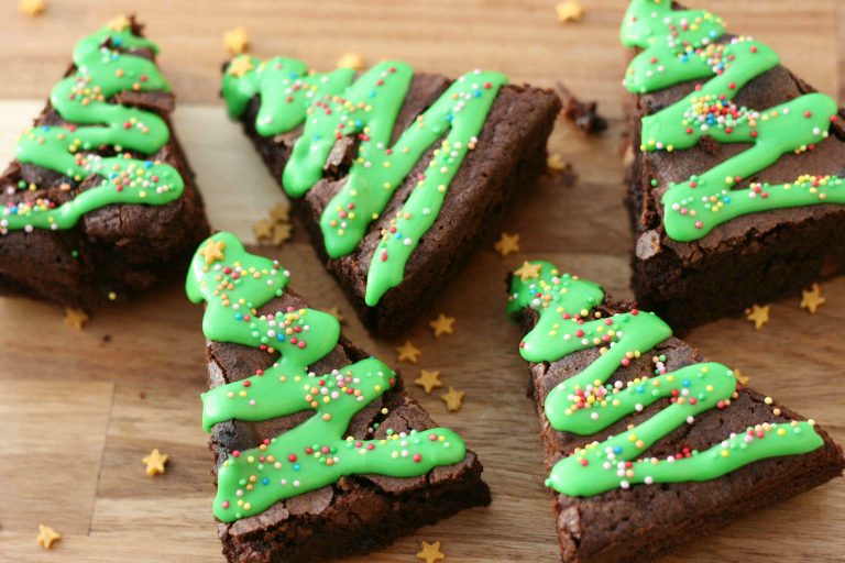 Christmas tree brownies recipe Cooking with my kids