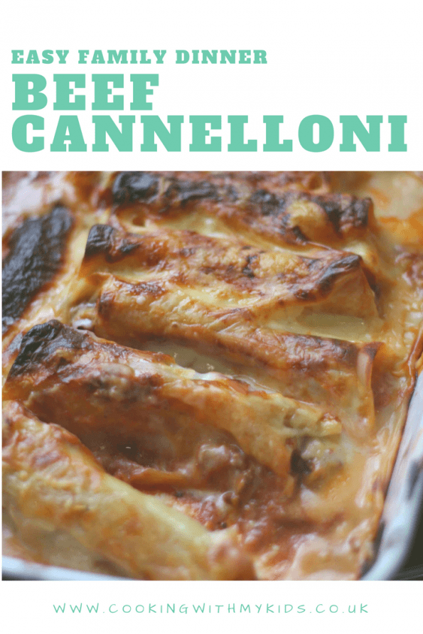 beef cannelloni with bechamel sauce