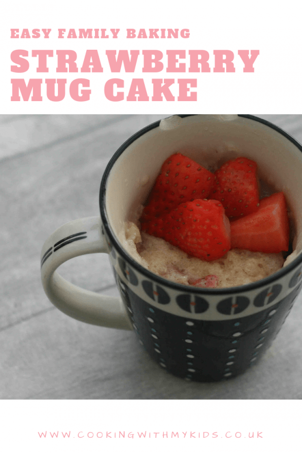 strawberry mug cake