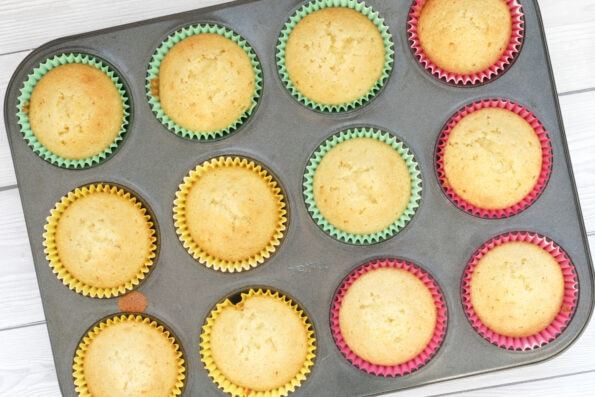 easy cupcakes in a muffin tin
