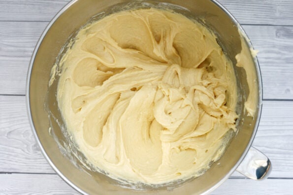 cupcake batter in a bowl