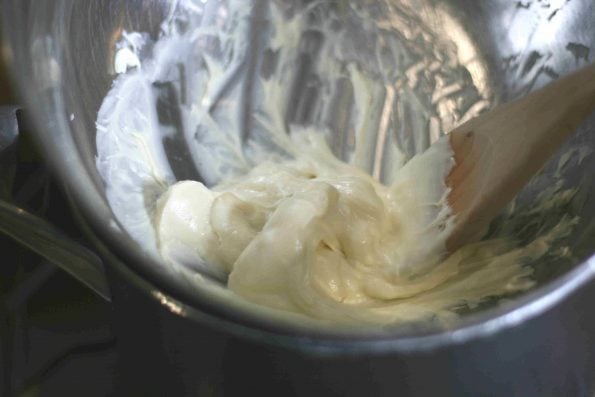 melting white chocolate