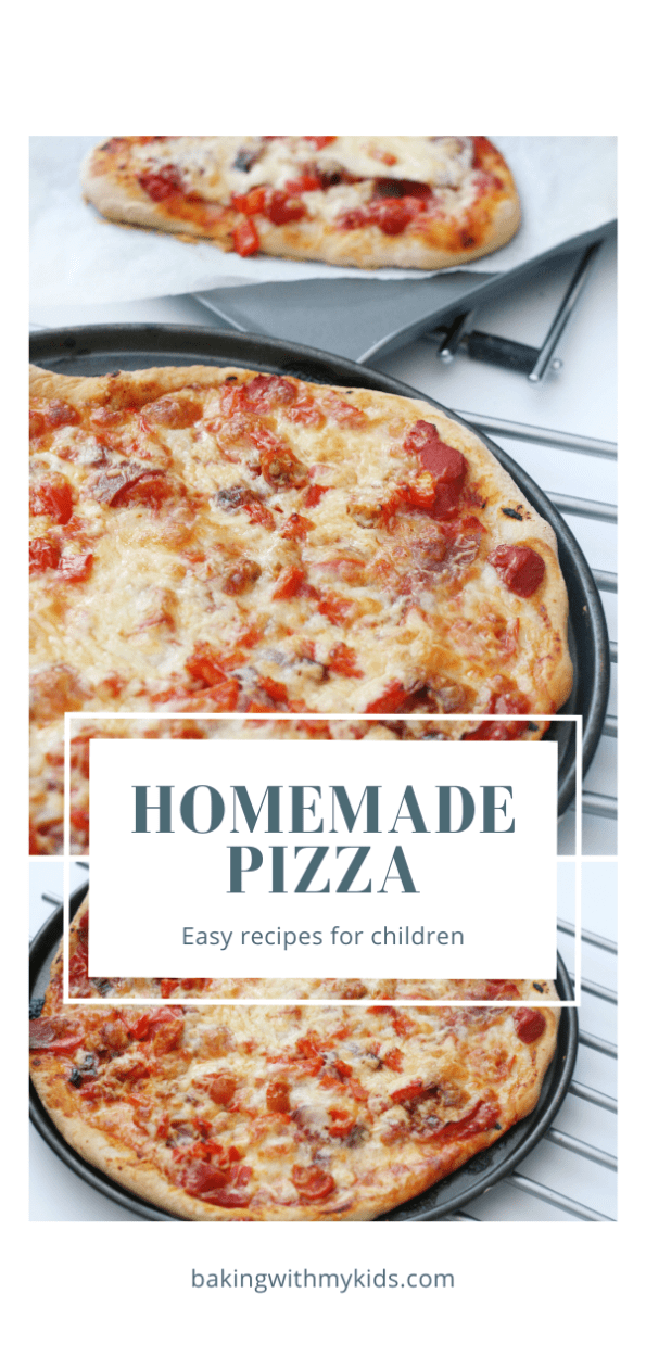 Kids homemade pizza