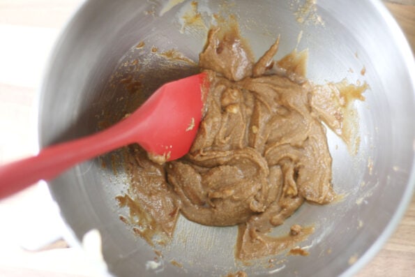 butter and sugar mixed in a bowl.